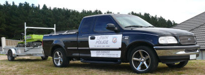 Lawn Police Patrol Vehicle